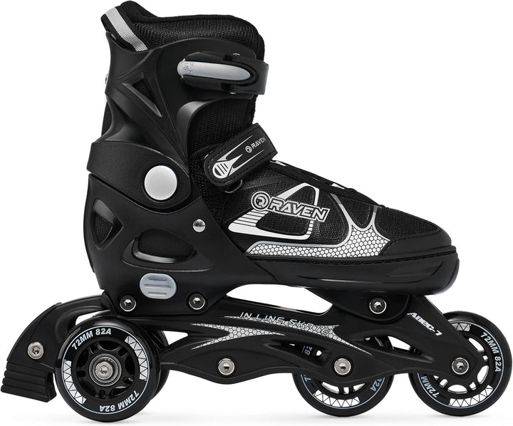 Raven 3in1 Verstellbare Inline Skates Spirit - Inliner Triskates - Rollschuhe - Kugellager Abec7 - S