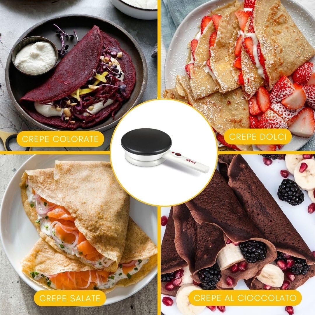 Girmi TS3600 Crêpespfanne, 800 W, Gusseisen,