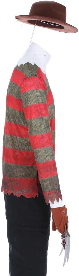 Smiffys Ein Nightmare On Elm Street Freddy Krueger Kostüm – inklusive bedrucktem Oberteil, Handschuh