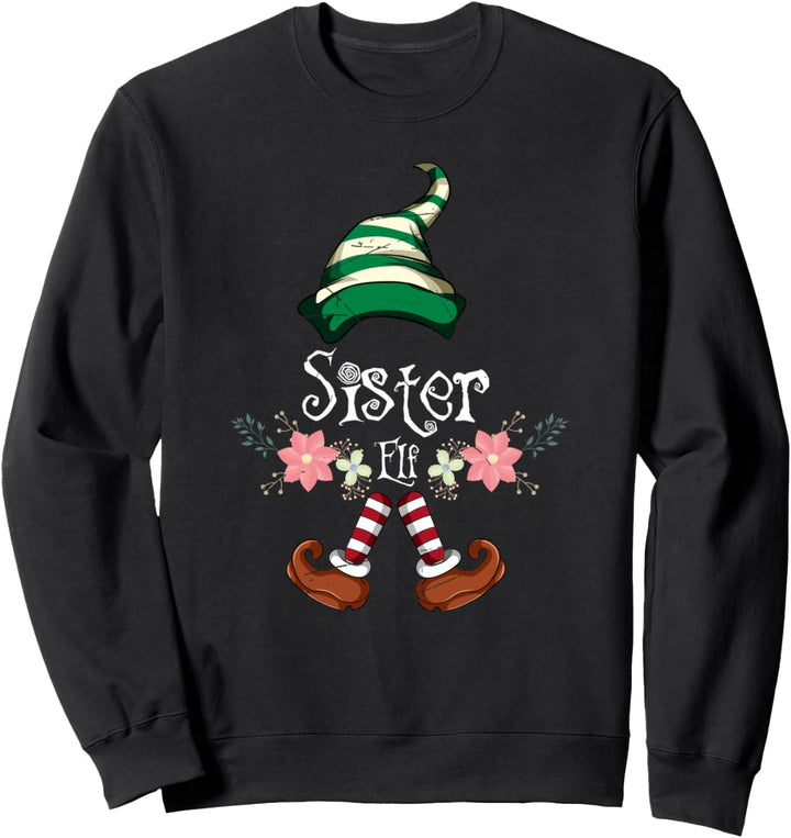 Partnerlook Pajama Mädchen Geschenk Schwester Elfe Sweatshirt