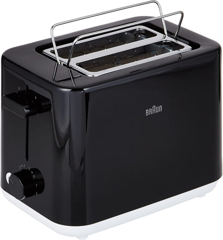 Braun Household Breakfast1 Double Slot Toaster with 8 Toast Settings and Defrost Function, 900 W, HT