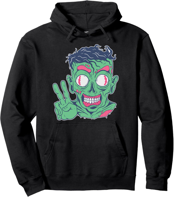 Zombie Frieden Monster Gruselih Horror Halloween Geschenk Pullover Hoodie