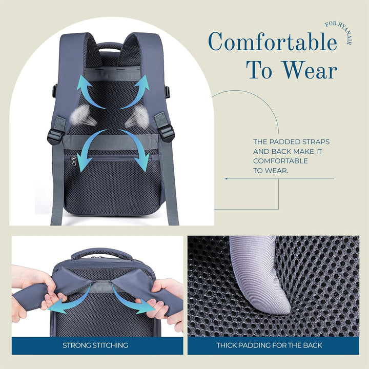 Lossga Für Ryanair Handgepäck 40x20x25 Handgepäck Rucksack Reiserucksack Flugzeug Rucksack 40x20x25
