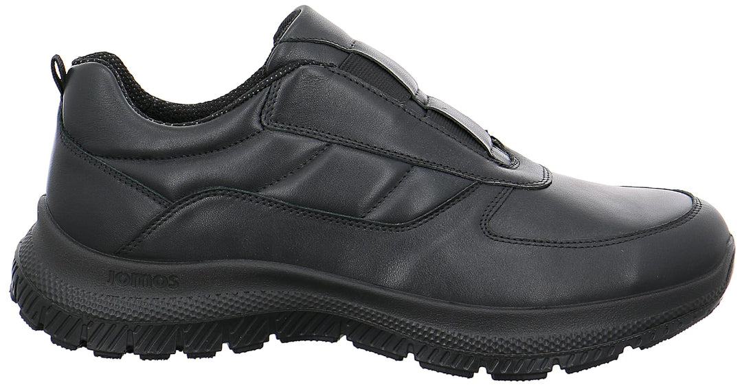Jomos Herren Confidence Flacher Slipper 42 EU Weit Schwarz, 42 EU Weit Schwarz