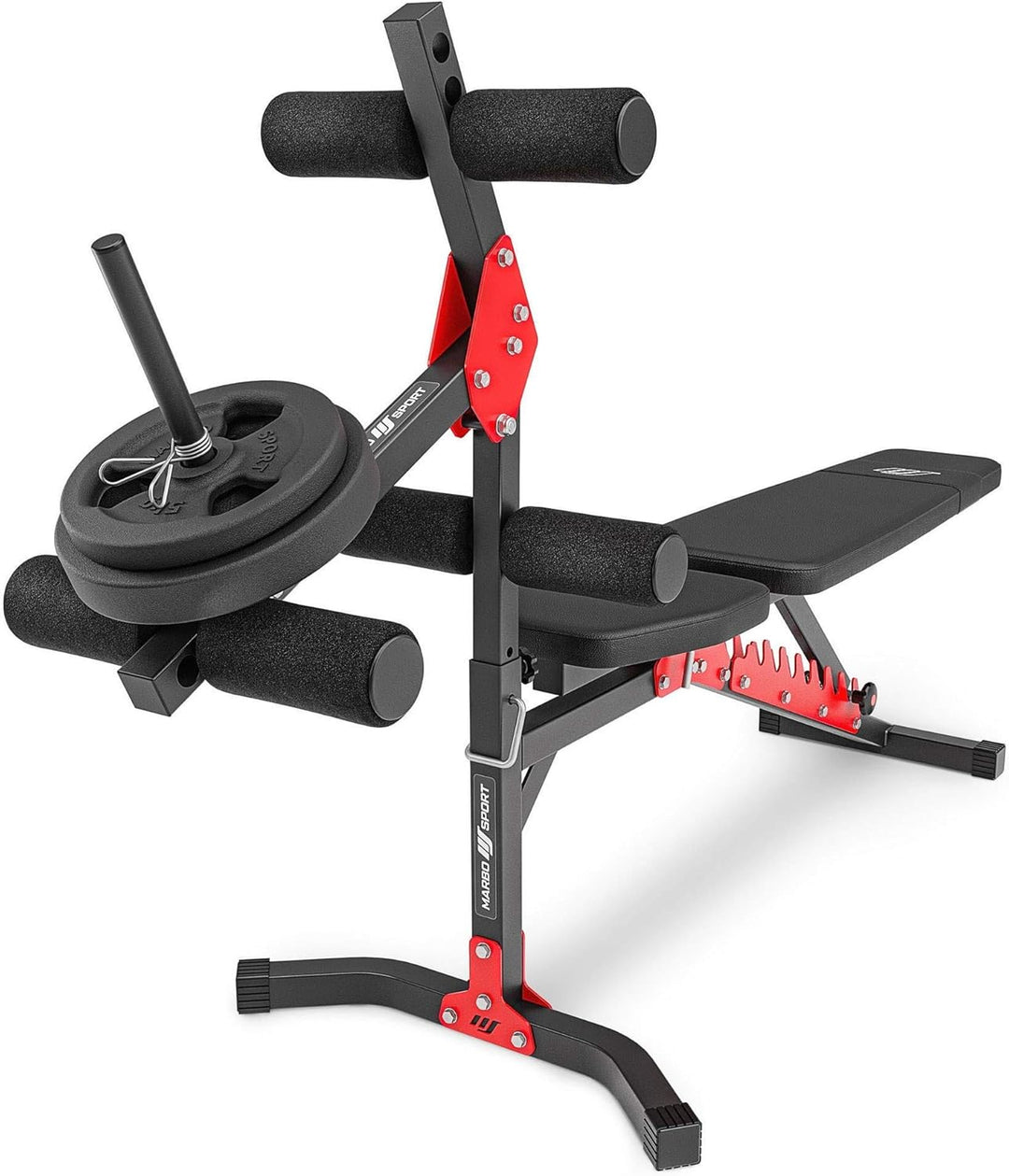 Marbo Sport Beintrainer (zur Home Linie Hantelbank - MH Symbol) MH-A102 2.0 | Made in EU Schwarz, Sc