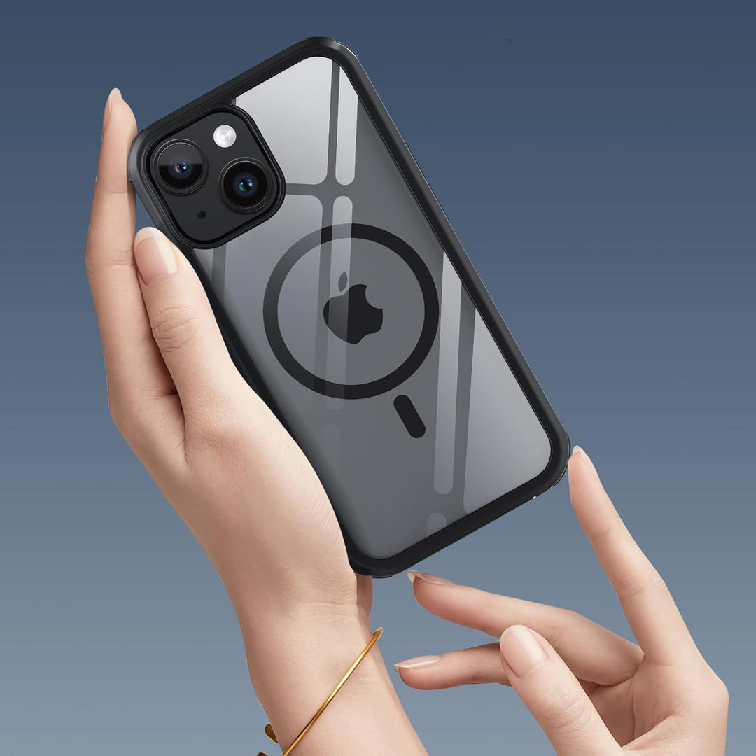 Holidi iPhone 14 Hülle für Magsafe, 360 Grad Hülle iPhone 14, Schutzhülle Handyhülle mit Eingebautem