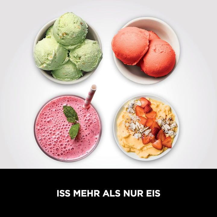 Ninja CREAMi Eismaschine & Dessertmaschine mit 2 Behältern, 7 Programmen, Herstellung von Eis, Gelat