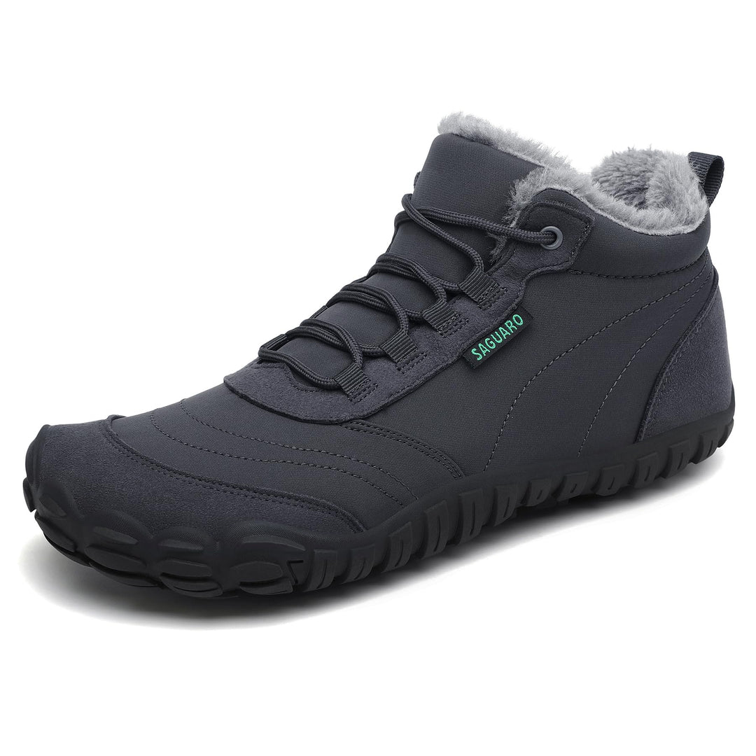 SAGUARO Barfussschuhe Winter Warm Wasserabweisend Gefüttert Winterschuhe für Damen Herren Gr.36-46 4