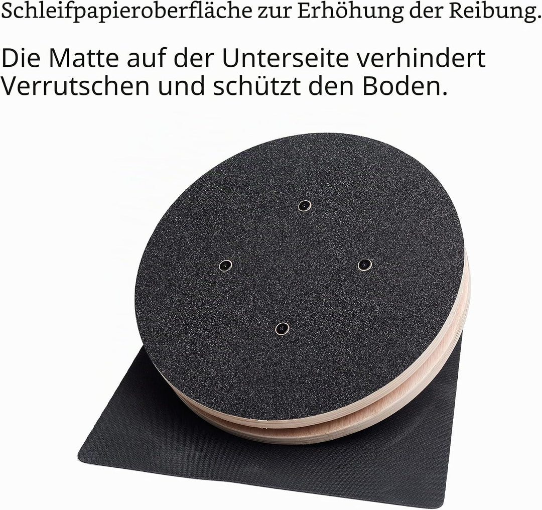 Core Ab Twister Board für Übungen, 33 cm, grosse Taillen-Drehscheibe zum Abnehmen und Stärken von Ba