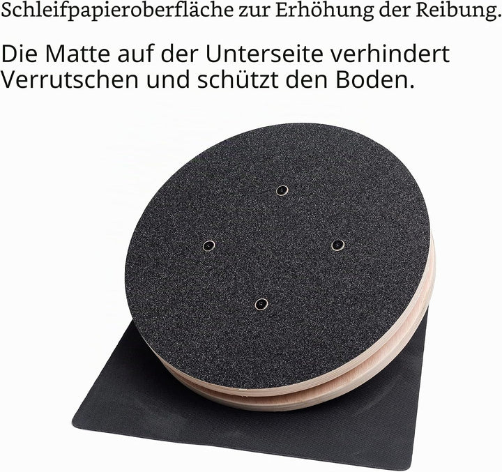 Core Ab Twister Board für Übungen, 33 cm, grosse Taillen-Drehscheibe zum Abnehmen und Stärken von Ba