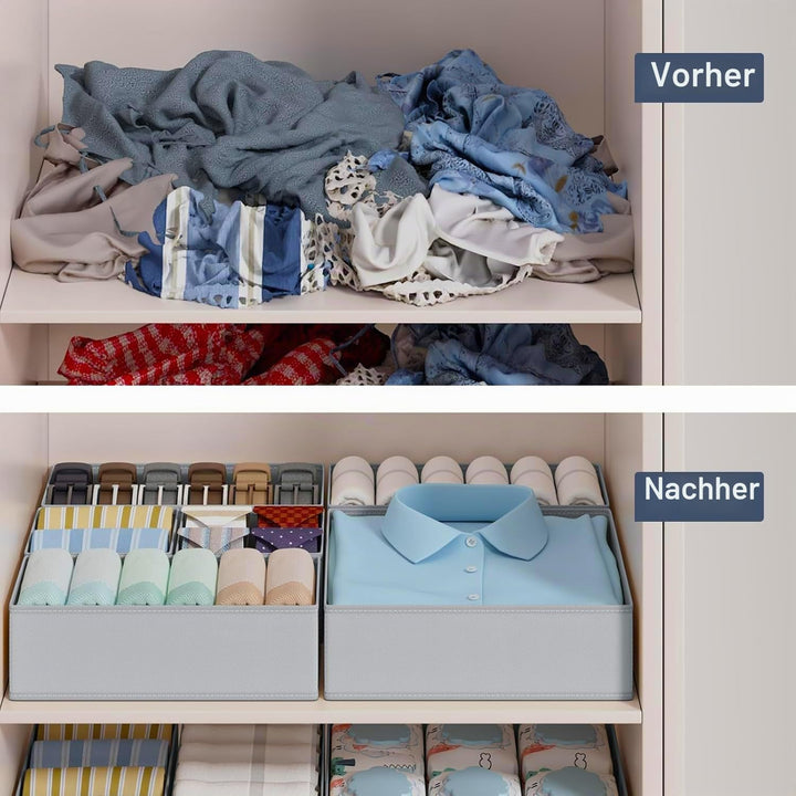 Kleiderschrank Schubladen Organizer - 15er Set Unterwäsche Organizer Aufbewahrung Hemnes Kommode, St