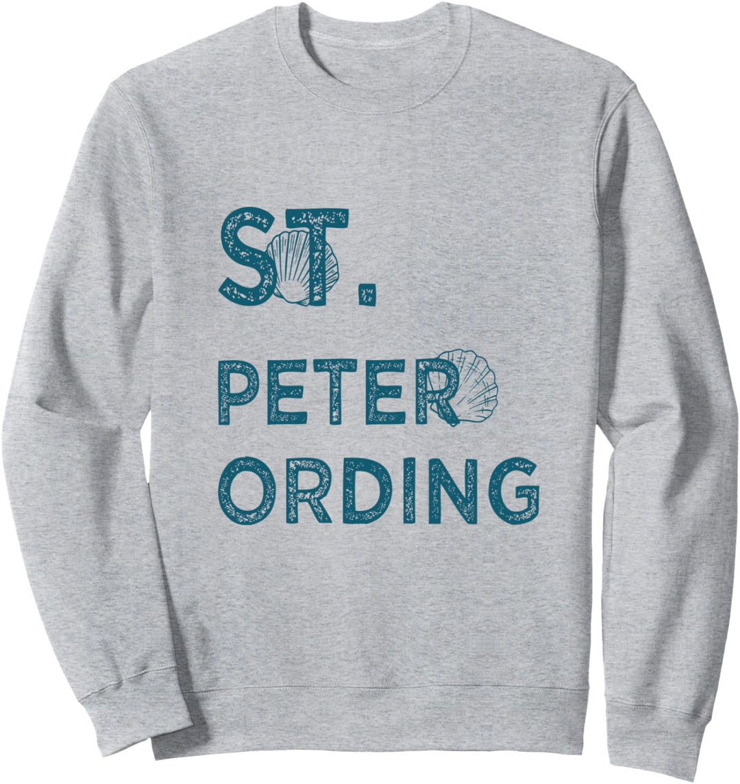 St. Peter Ording Nordsee Insel Urlaub Muscheln Sweatshirt
