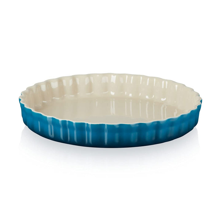 Le Creuset Tarteform aus Steinzeug, 28 cm, 2.1 Liter, Deep Teal, 71120286420001 Deep Teal 28 cm, Dee