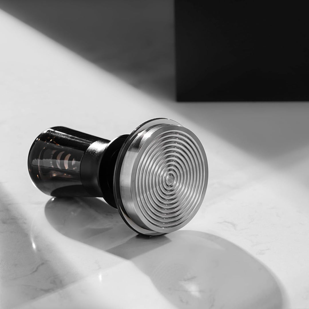 IKAPE 58MM Kaffee Tamper für Espresso, Feder kalibriert Tamper mit semi-transparenten Design, Edelst