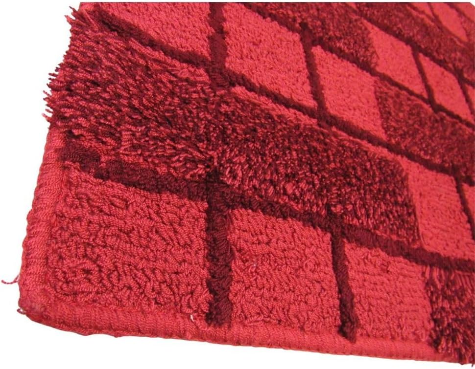 SANWOOD Badteppich Dalia rotbraun 70x120cm 70_x_120_cm, 70_x_120_cm