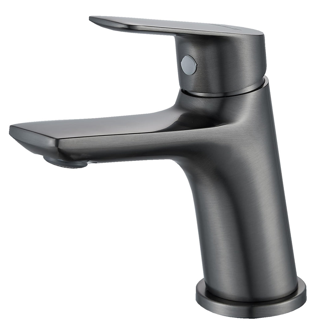 BELZ Wasserhahn Bad, Waschtischarmatur Einhandmischer Armatur Waschbecken mit Auslauf Höhe 86 MM, Me