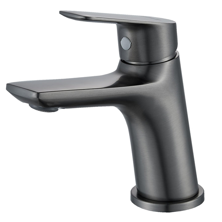 BELZ Wasserhahn Bad, Waschtischarmatur Einhandmischer Armatur Waschbecken mit Auslauf Höhe 86 MM, Me