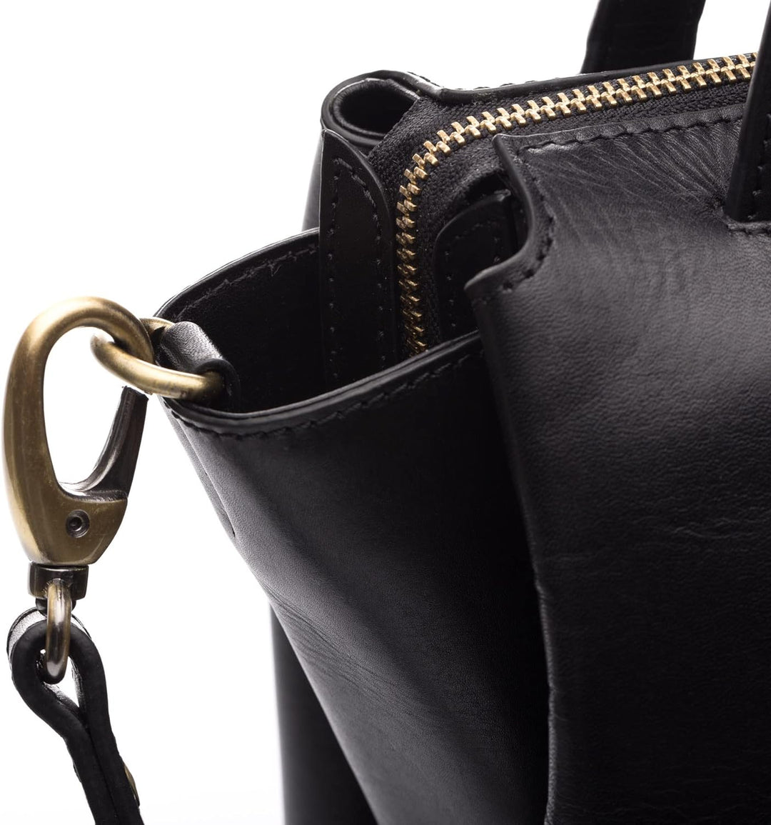 SID & VAIN Handtasche mit Schultergurt ATLANTA aus Premium Leder I Henkeltasche für Damen I Umhänget