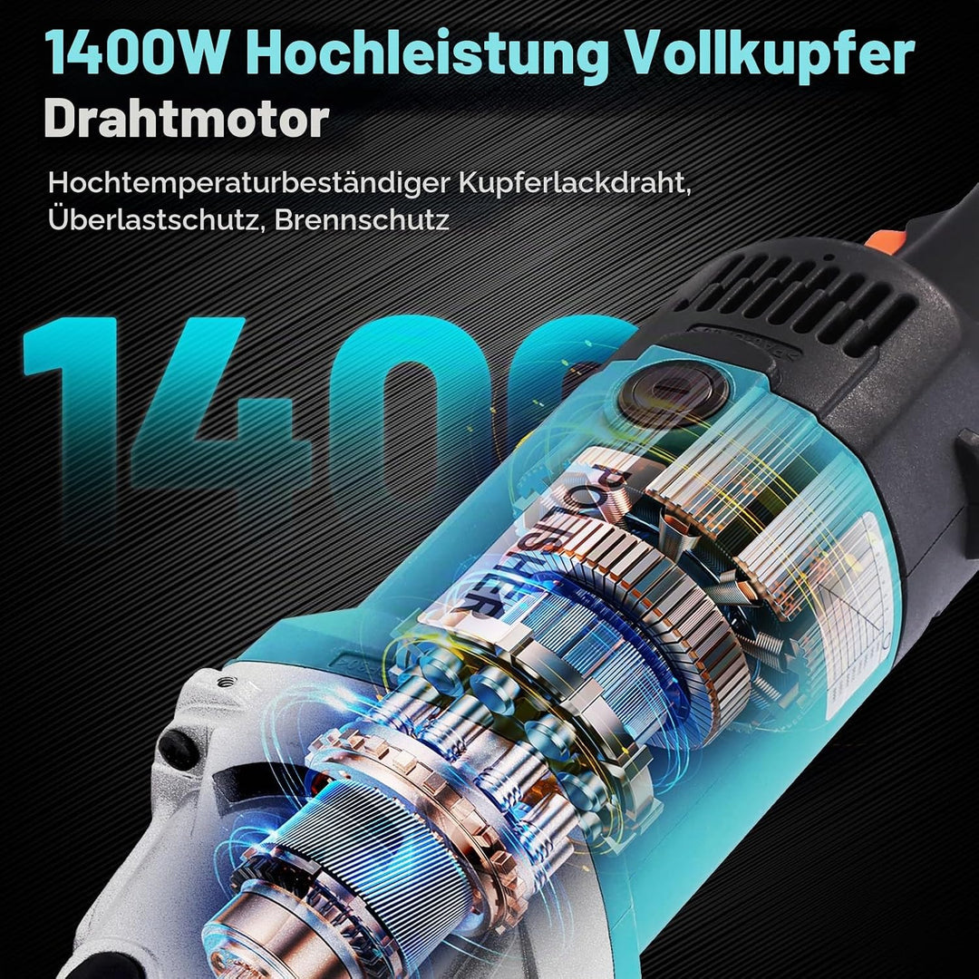 Yofuly 1400W Satiniermaschine Schleifmaschine Bürstenschleifer für Aussenrenovierungen, Satiniermasc