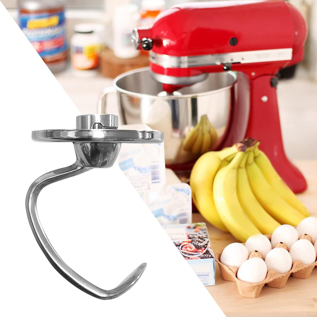 Spiral Knethaken Zubehör für Küchenmaschine,Küchengeräte Knethaken aus Edelstahl für Kitchen-Aid 4.5