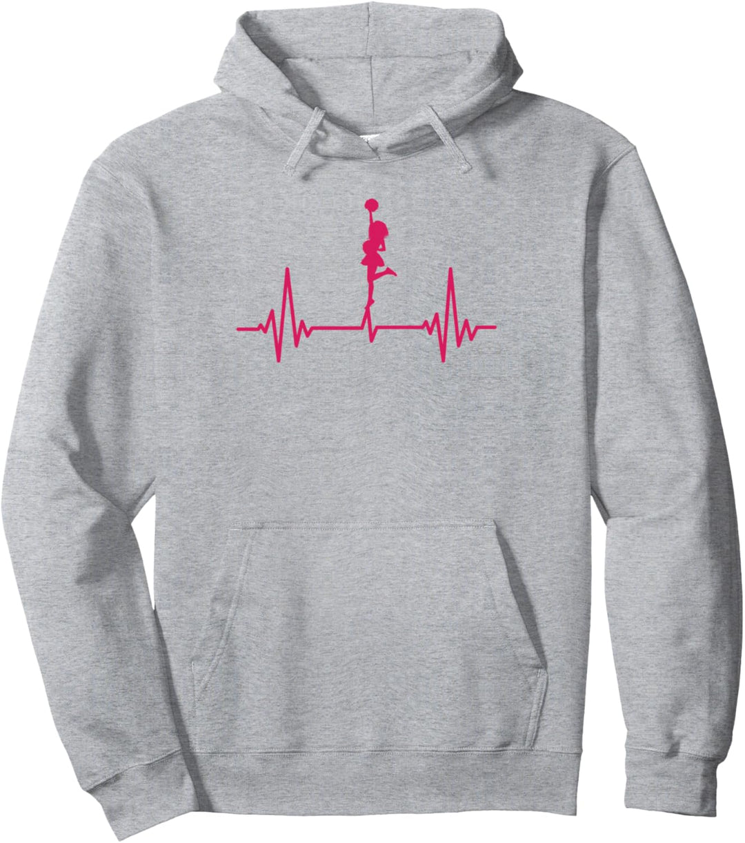 ECG Heartbeat Cheerleader Cheerdance Turner Pullover Hoodie