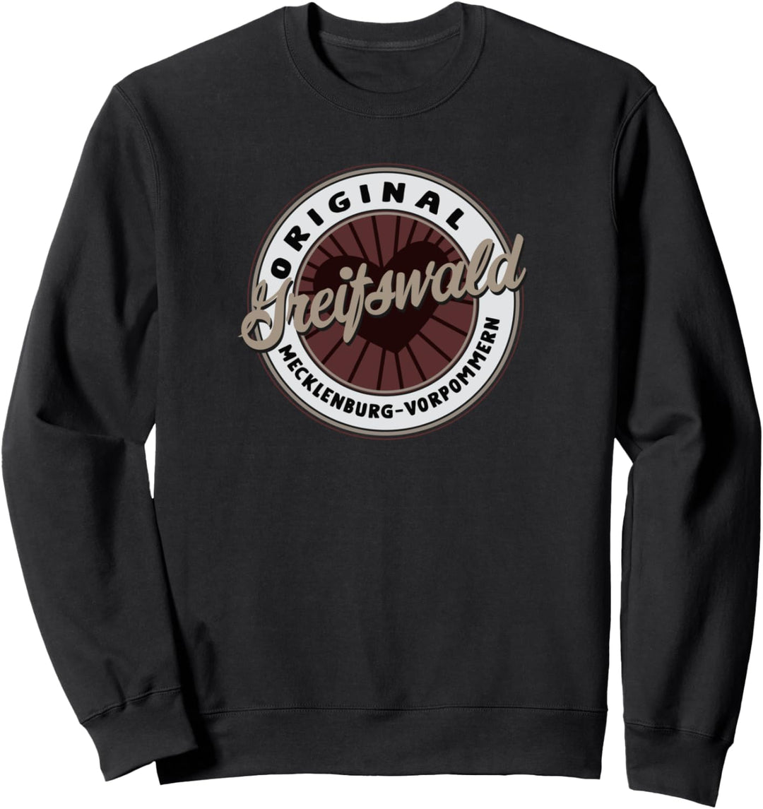 Greifswald Urlaub Reisen Souvenir Stadt Design Sweatshirt
