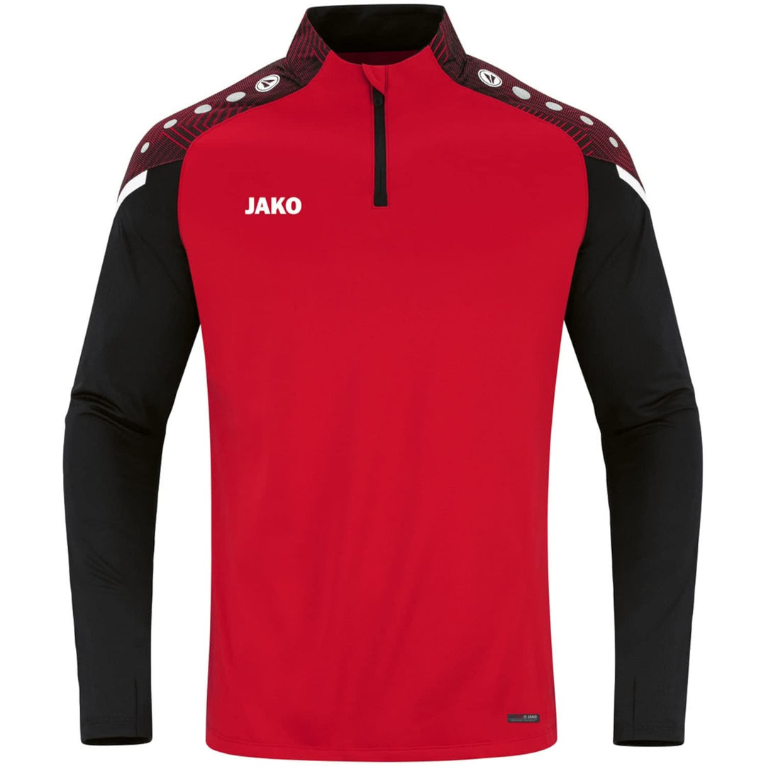 JAKO Herren Ziptop Performance S Rot/Schwarz, S Rot/Schwarz