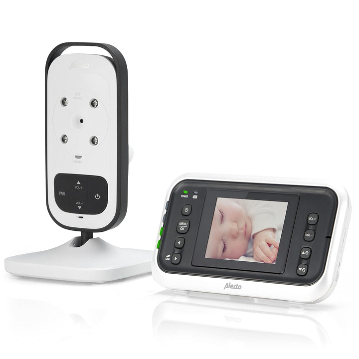 Alecto DVM75 Babyphone mit Kamera - Baby Monitor mit Nachtzicht - Indoor Babyfon mit Alarm und 2,4 Z