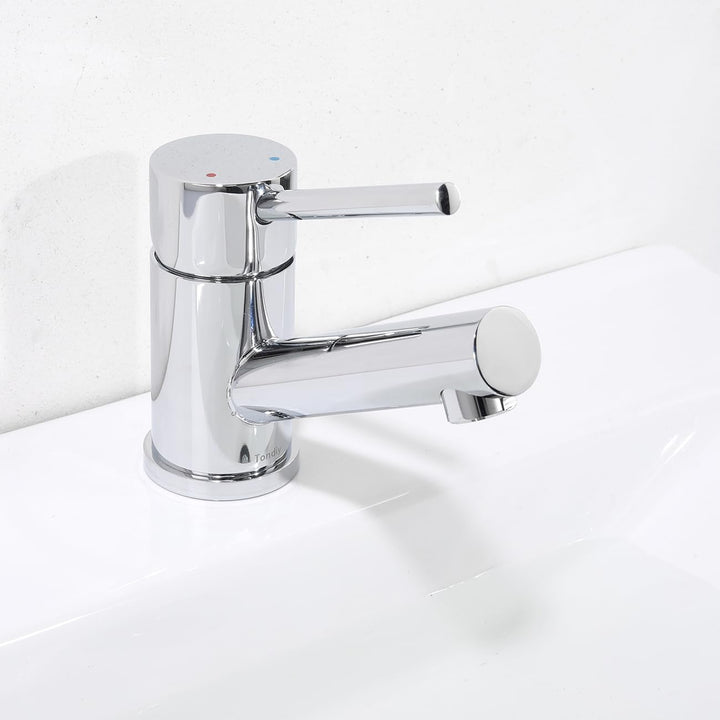 Tondiy Waschtischarmatur Kleiner Wasserhahn Bad, für kleine Waschbecken/Eckwaschbecken, Badarmatur M