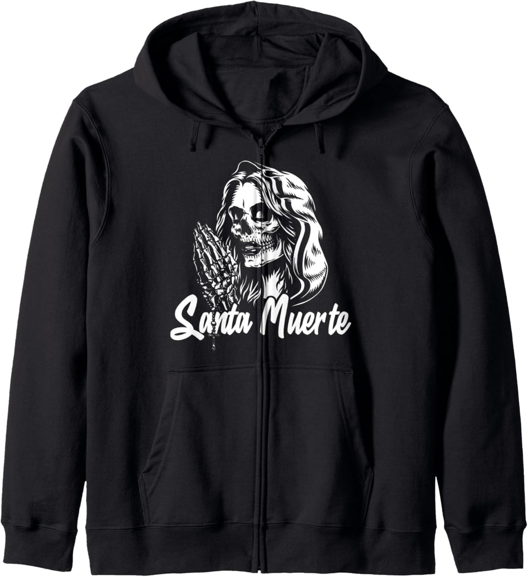 Santa Muerte Calavera Mexiko Skelett Totenkopf Tod Mexikaner Kapuzenjacke