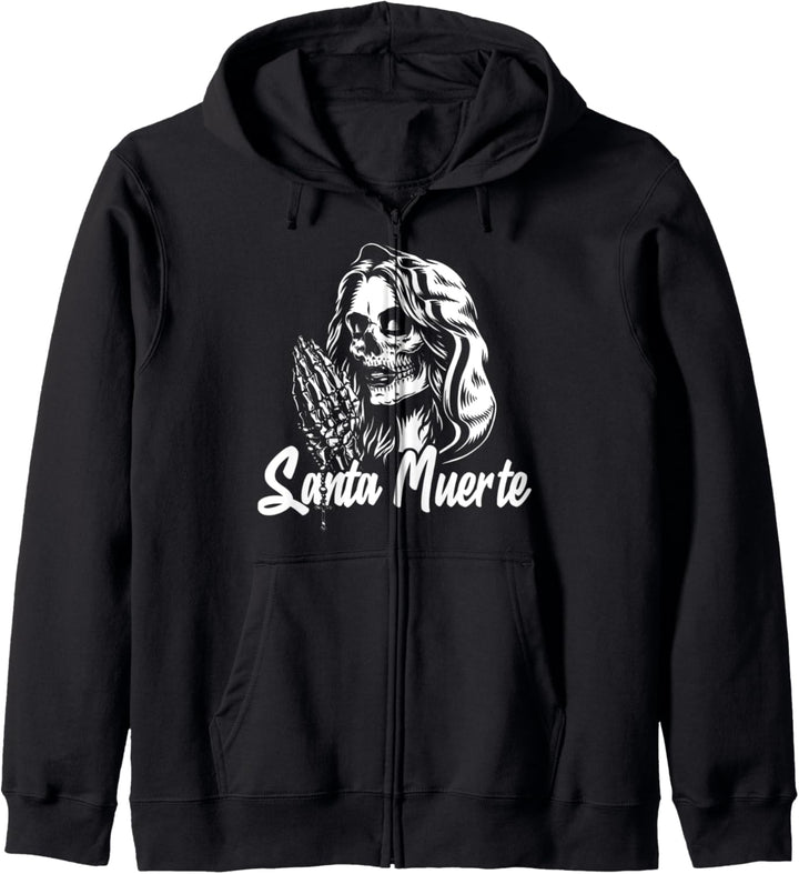Santa Muerte Calavera Mexiko Skelett Totenkopf Tod Mexikaner Kapuzenjacke