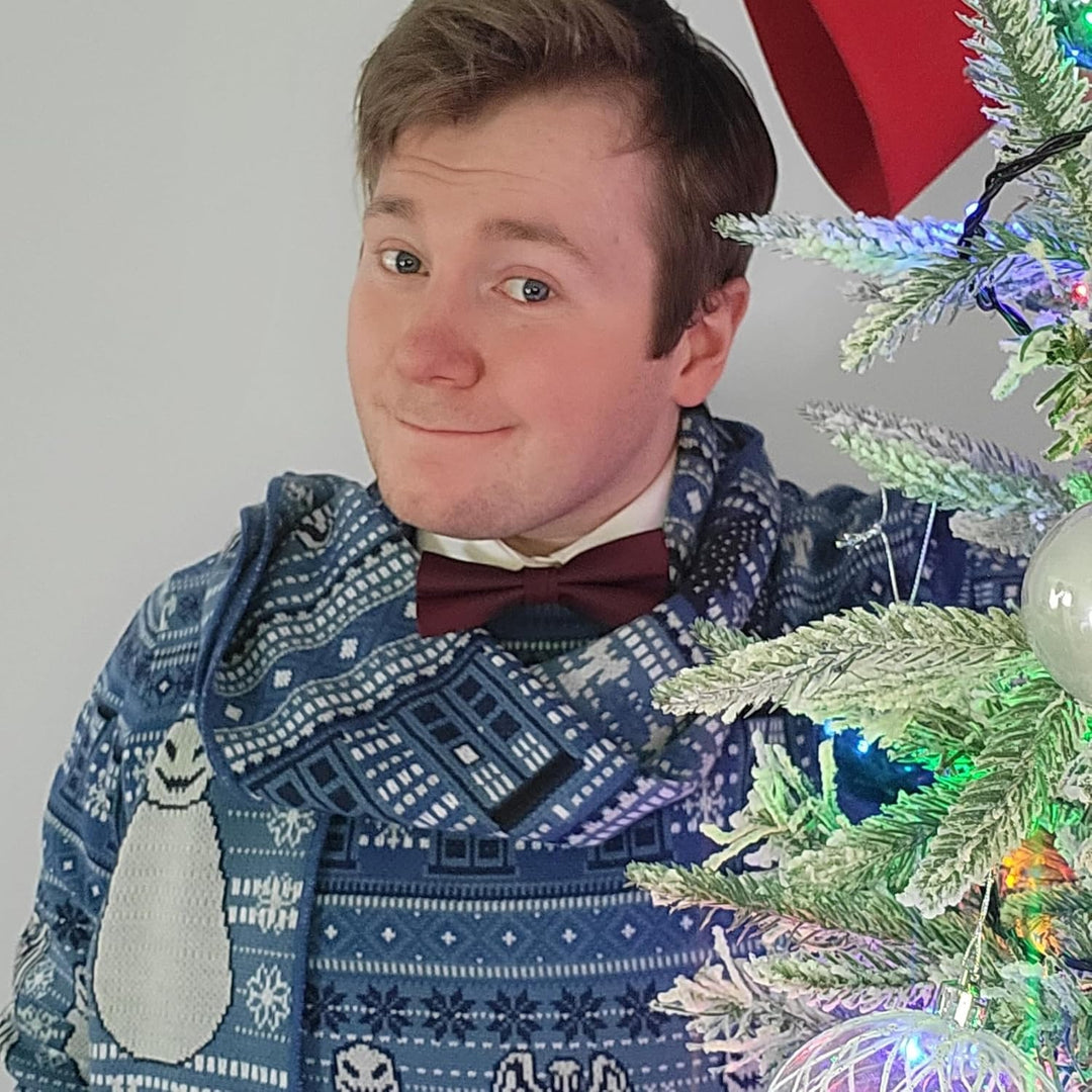DOCTOR WHO Christmas Sweater - Offizieller BBC Festlicher Pullover, XS