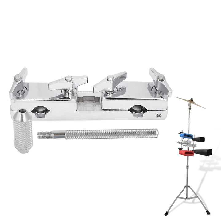 Drum Set Verbindungsklemme Halter Cowbell Kuhglocke Halter Percussionshalter Halteklammer Eisen Perk