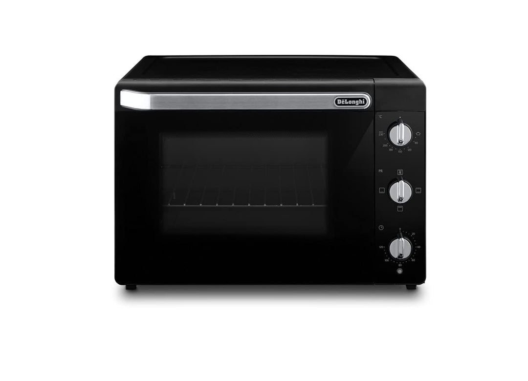 De'Longhi Elektroofen EO40112.BK mit 5 Kochstufen 40 Liter, ausgestattet mit Timer und Innenlicht, T