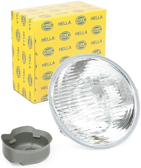 HELLA - Halogen-Scheinwerfereinsatz, Hauptscheinwerfer - 12V - Referenzzahl: 20 - Einbau - gewölbte