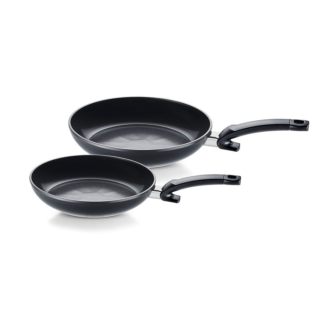 Fissler Ceratal® Classic Plus Pfannen-Set 2-teilig (24 + 28 cm, Orbitschwarz) – Made in Germany, Ker