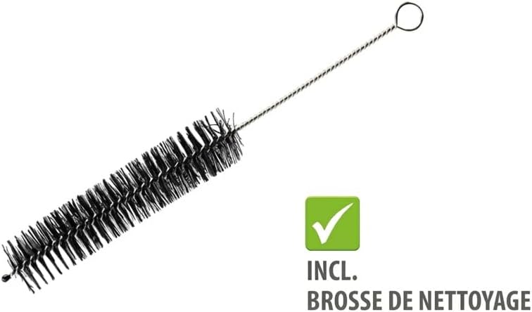 GEFU Spiralschneider SPIRELLI 2.0 Black Edition mit Gemüsehalter & Bürste, Julienne-Schneider für Ge