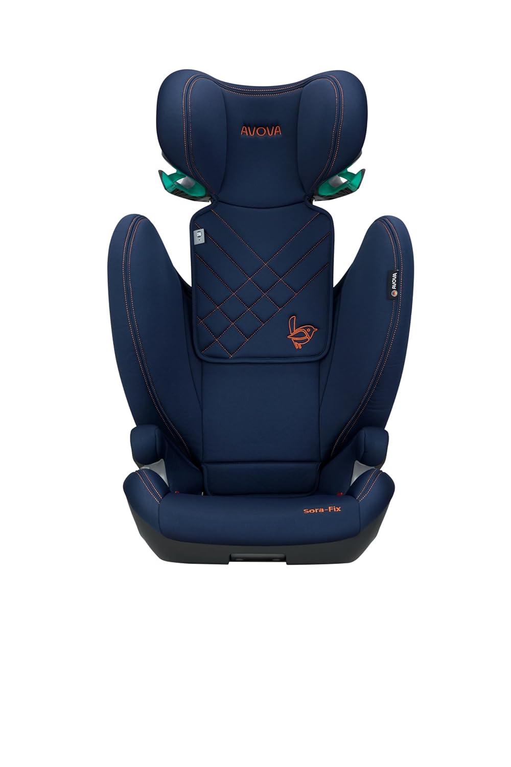 AVOVA Sora-Fix (River Blue), der Folgesitz geeignet von 100 bis 150 cm, 4 bis 12 Jahre, mit Isofix,