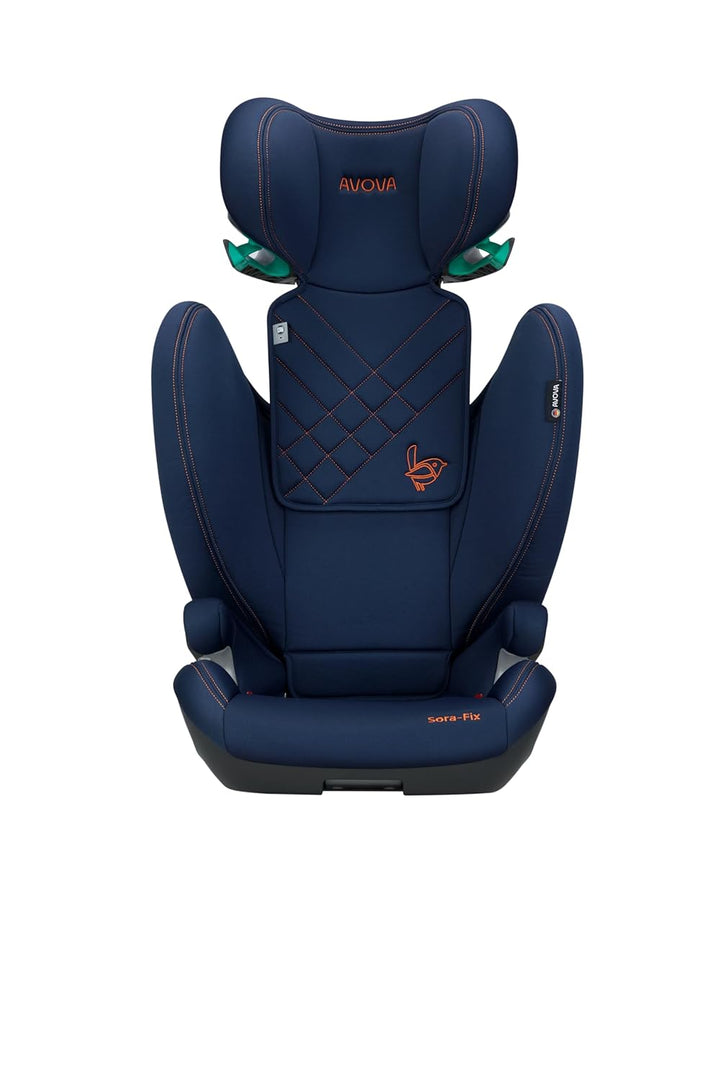 AVOVA Sora-Fix (River Blue), der Folgesitz geeignet von 100 bis 150 cm, 4 bis 12 Jahre, mit Isofix,