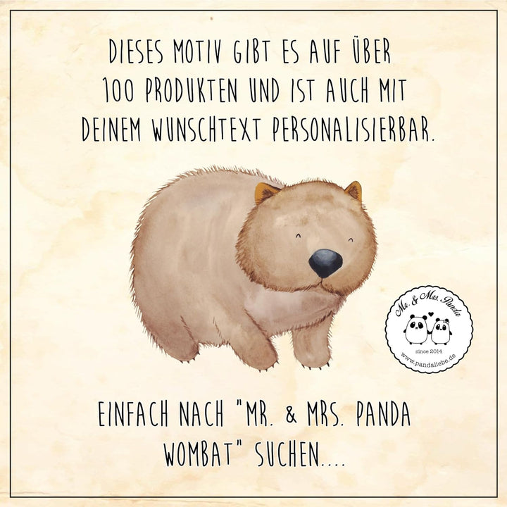 Mr. & Mrs. Panda Motiv WC Sitz Wombat - Geschenk, WC-Sitz, Toilettendeckel, Klobrille, Tiermotive, G