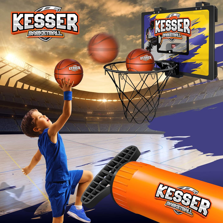 KESSER® Mini-Basketballkorb fürs Zimmer & Büro | Tür-Basketballkorb Indoor & Outdoor | Basketball-Bo