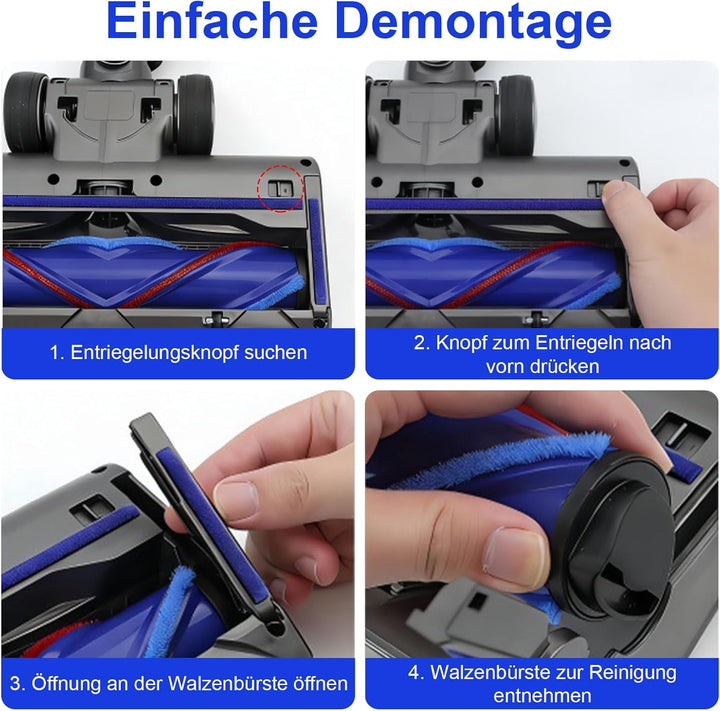 Bürste Ersatzteile für Dyson V7 V8 V10 V11 V15 Staubsaugern Bodenbürste, Teil Direktantrieb Reiniger