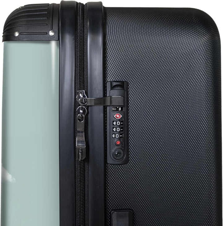 NoBoringSuitcases.com® Koffer XL Gross 77x51.5x28 cm Hartschale Reisekoffer 4 Rollen Leicht Koffer T