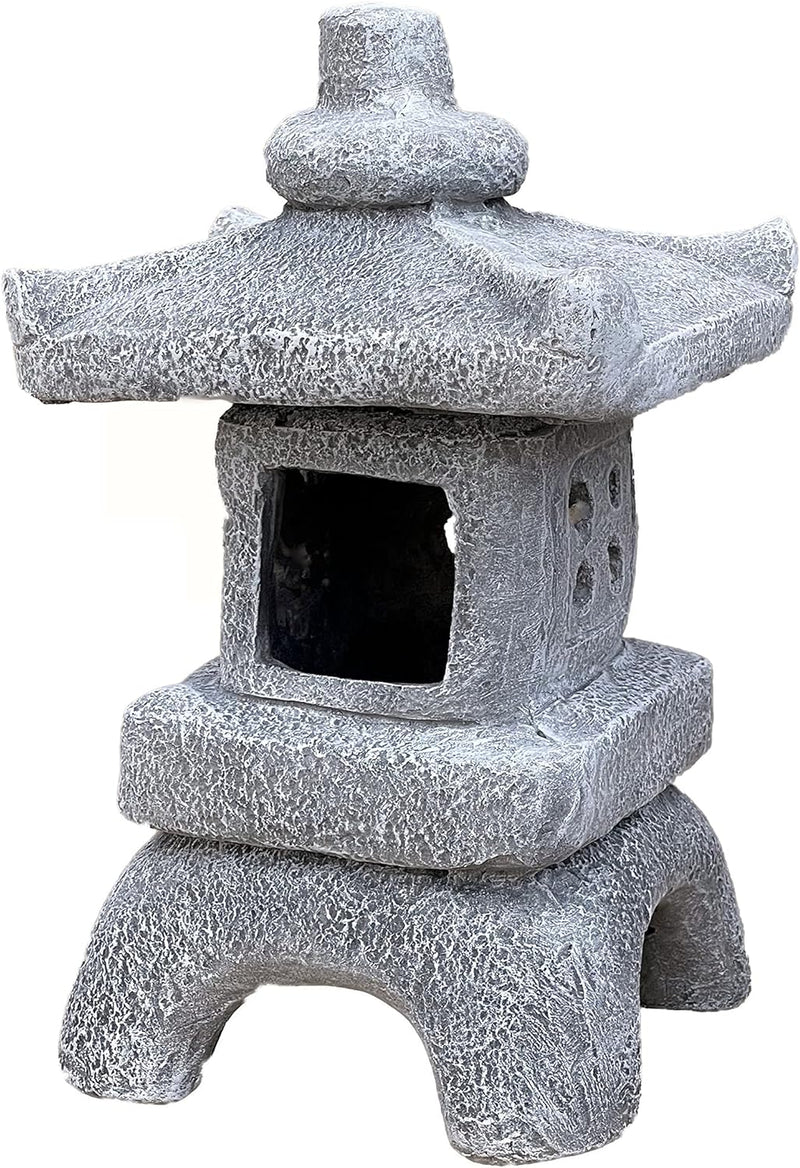 Stone and Style Pagode Asiatische Laterne Fernost Steinguss Steinfigur frostfest