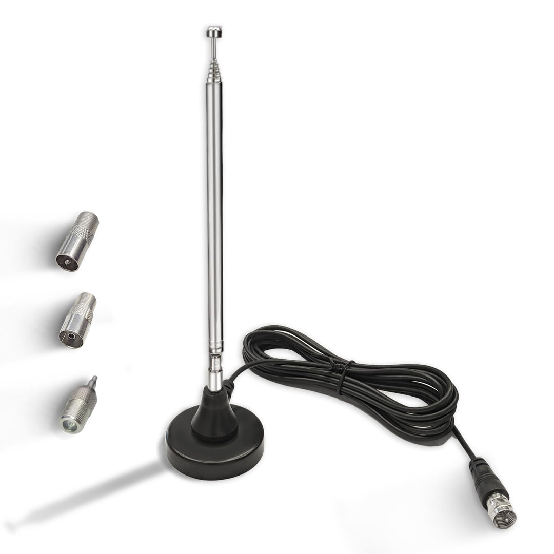 Maswell DAB DAB+ Antenne UKW Radioantenne Digitale Teleskopantenne für den Innenbereich mit Magnetfu
