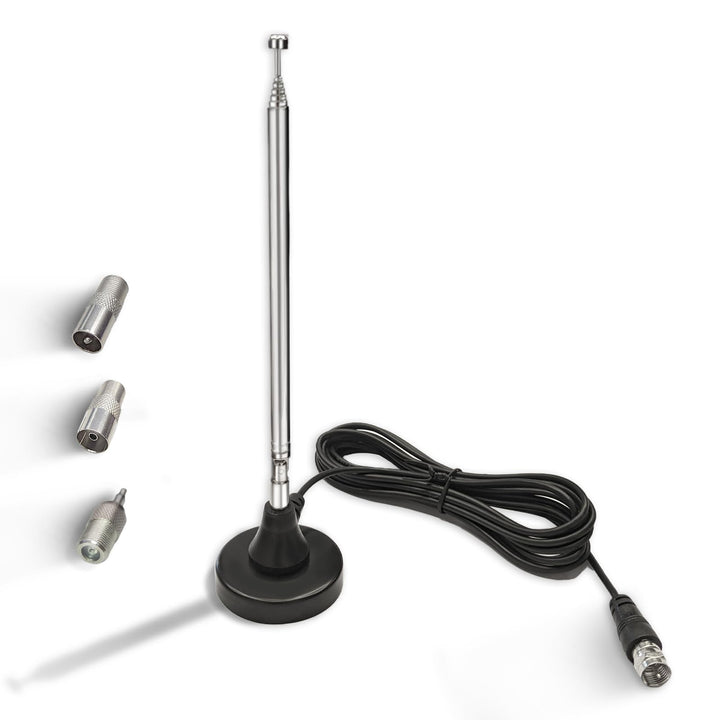 Maswell DAB DAB+ Antenne UKW Radioantenne Digitale Teleskopantenne für den Innenbereich mit Magnetfu