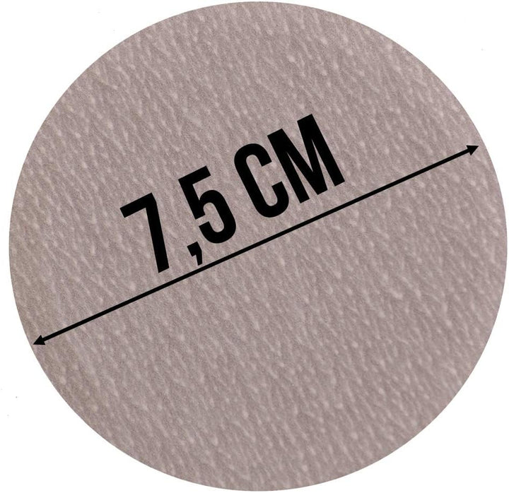 Schleifpapier Set Schleifscheiben Polierpad 75 mm Körnung 60/80/120/240/320/400 Set mit 20, 50 und 1