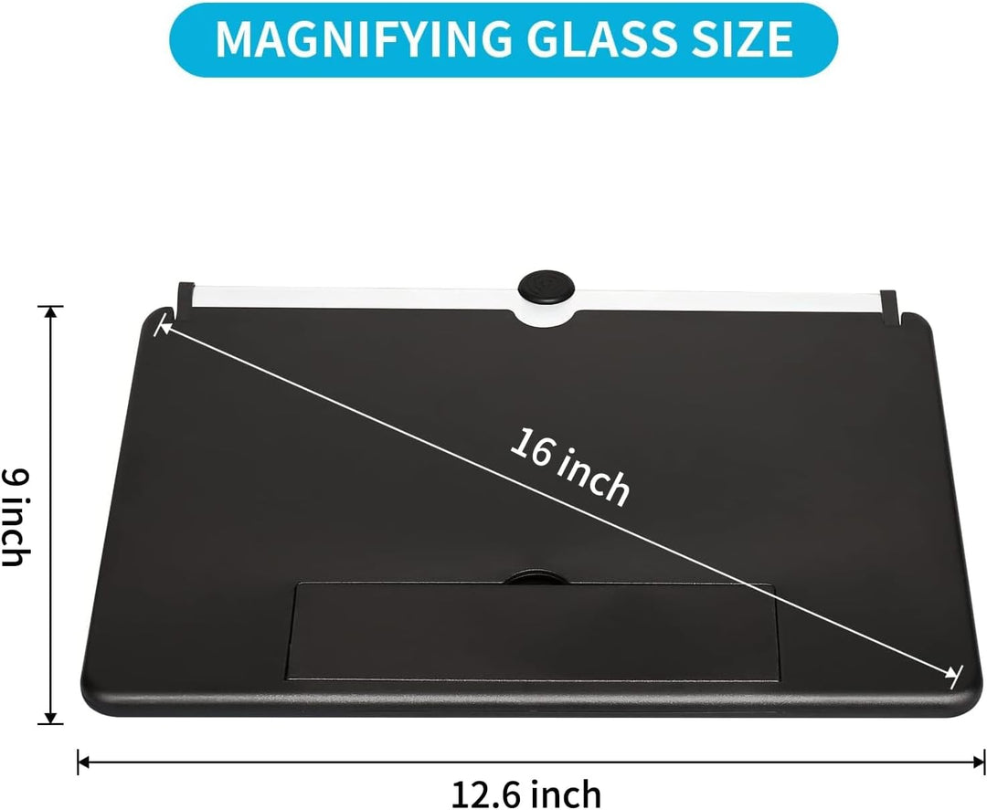 STEBRUAM 16 Zoll Handy Lupe,3D HD Handy Bildschirmlupe Vergrösserung Videos Ausziehbarer HD Bildschi