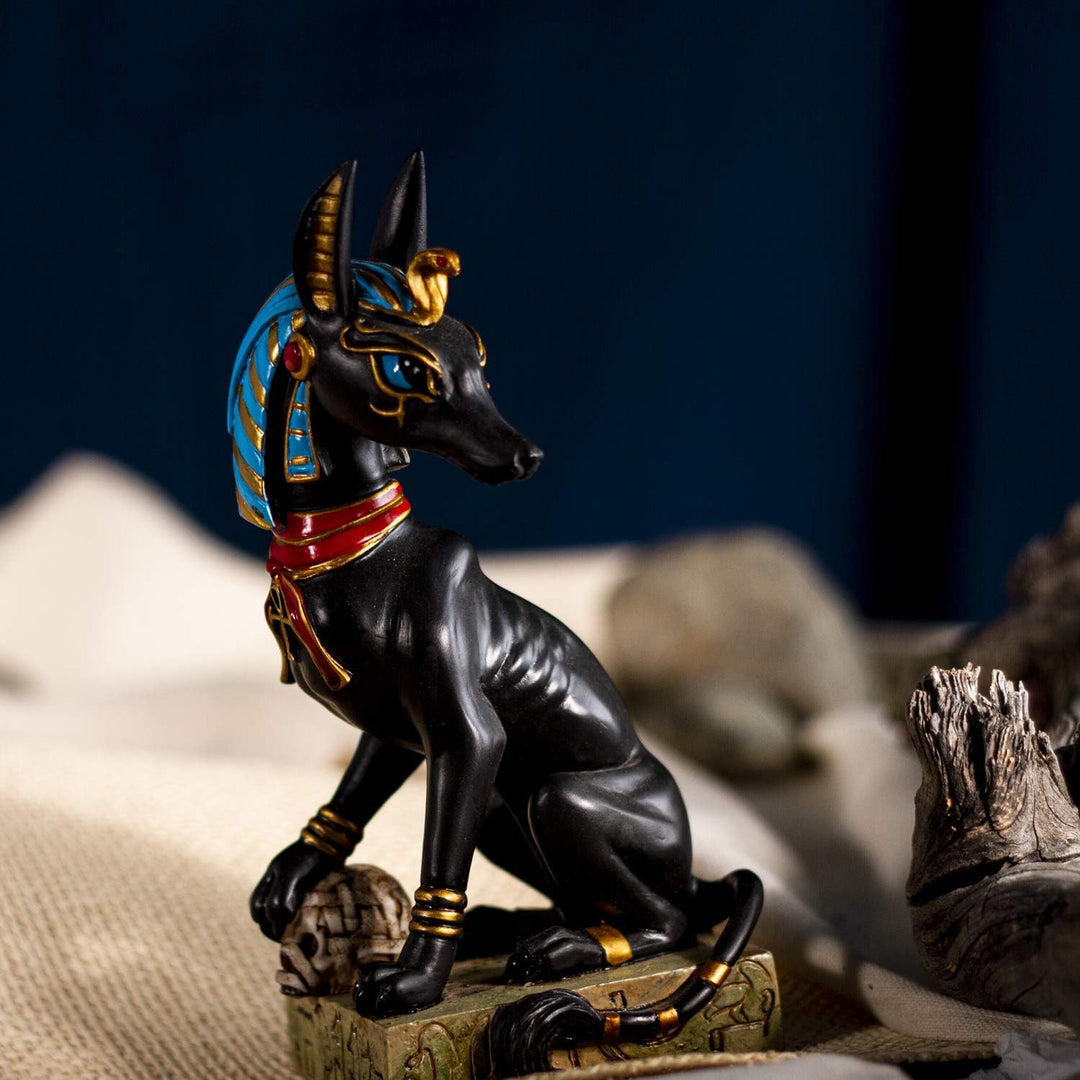 Anubis Figur von Stanley Morrison - Schakal Gott Ägypten Statue Deko