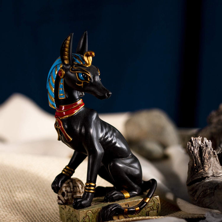 Anubis Figur von Stanley Morrison - Schakal Gott Ägypten Statue Deko
